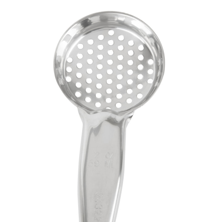 2-ounce one-piece heavy-duty perforated round Spoodle® utensil with blue nylon handle