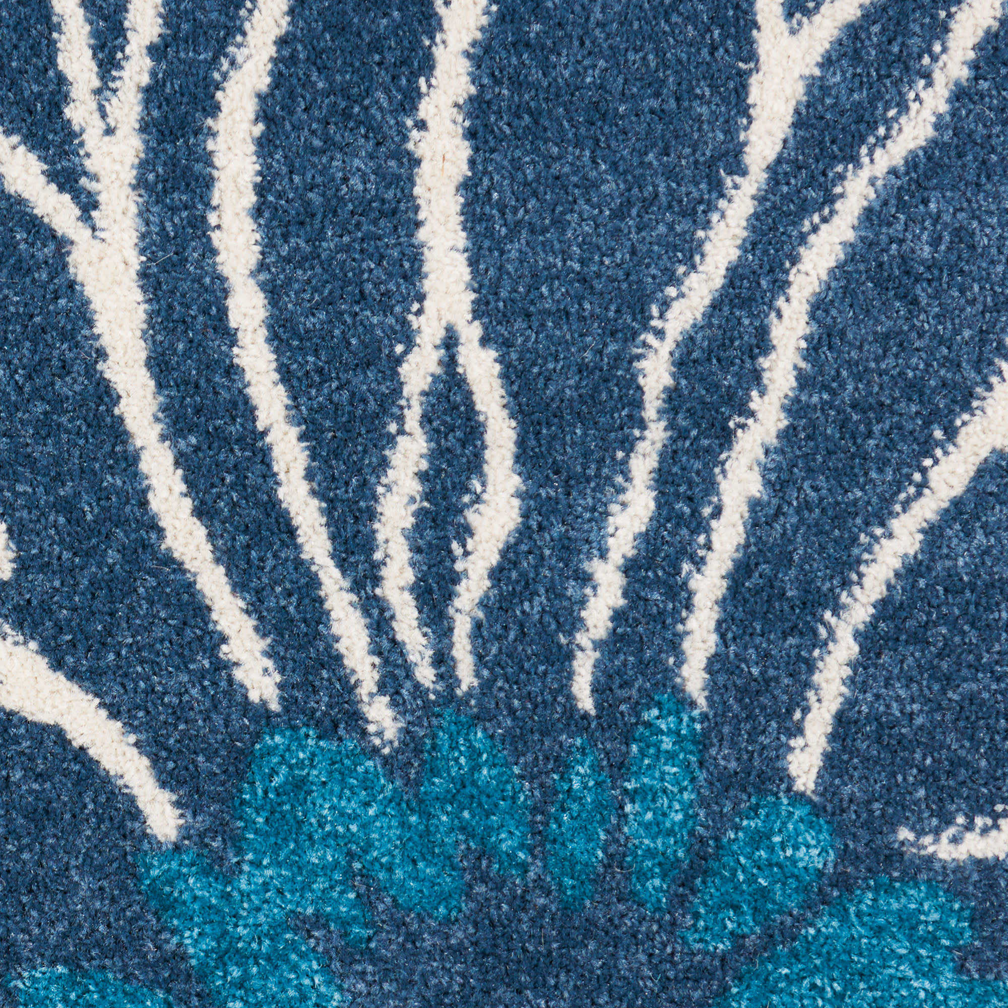 Nourison Passion 2'2" x 10' Blue Contemporary Indoor Rug