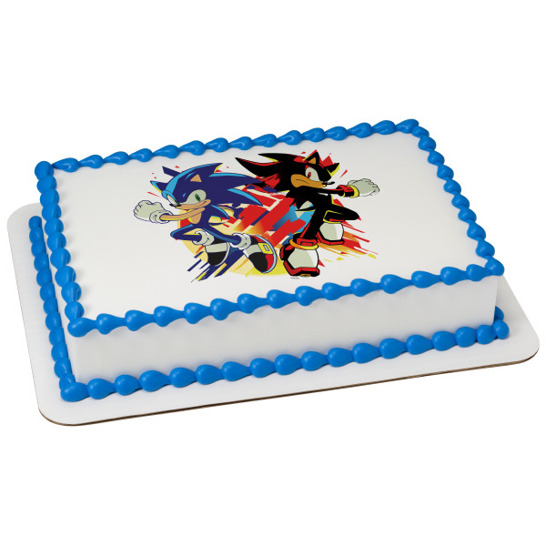 Sonic and Shadow PhotoCake® Edible Image®