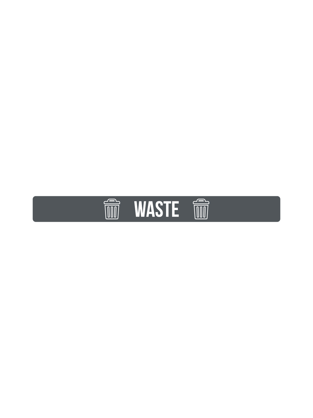 FUSION – Label – Front-Load – Waste – Dark Grey