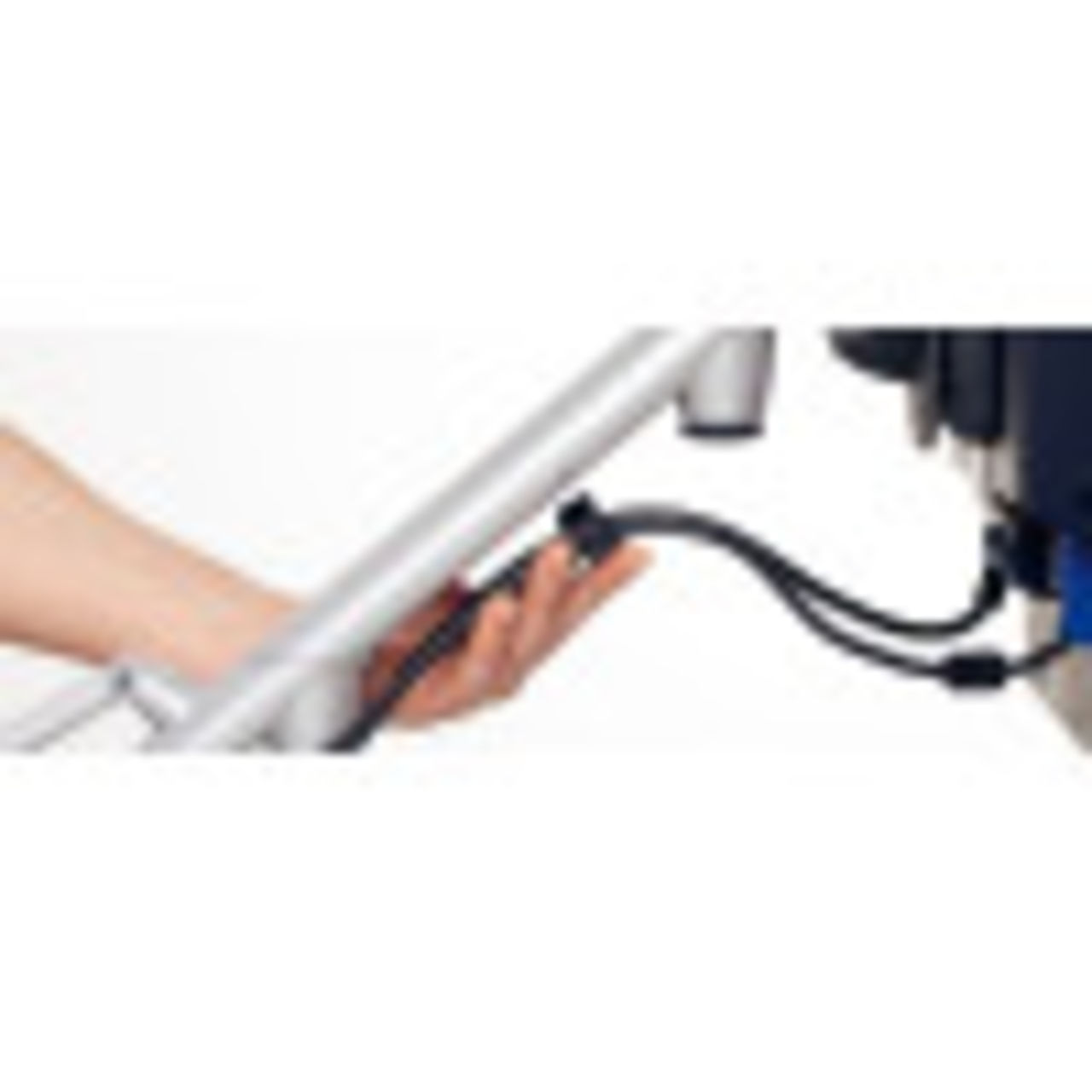 Cable clips and guides keep wires under control and out of the way.