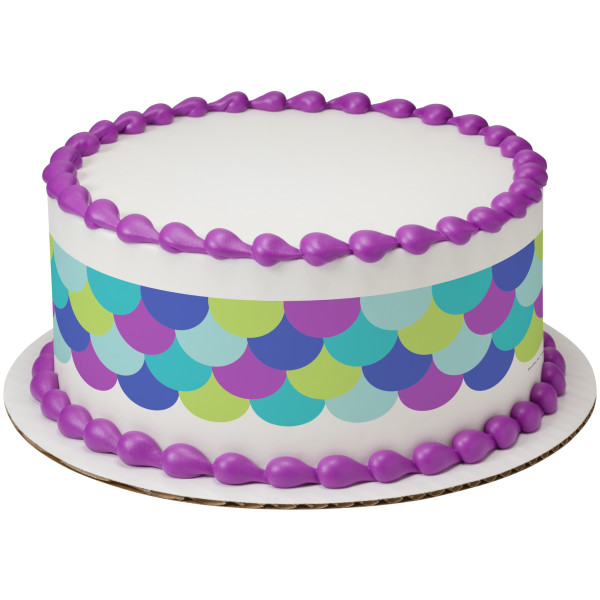 Mermaid Scales PhotoCake® Edible Image® Strips