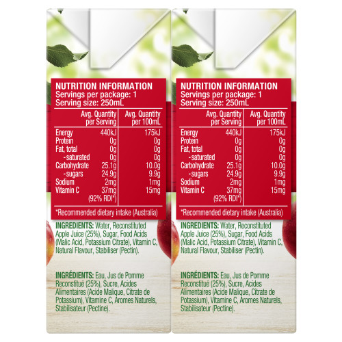  Golden Circle® Apple Splash Fruit Drink Multipack Poppers 6x250mL 