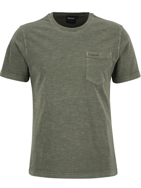 T-shirt con taschino tinta con pigmenti T-shirt con taschino tinta con pigmenti