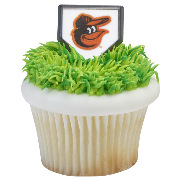 MLB® Home Plate Team Logo Cupcake Rings