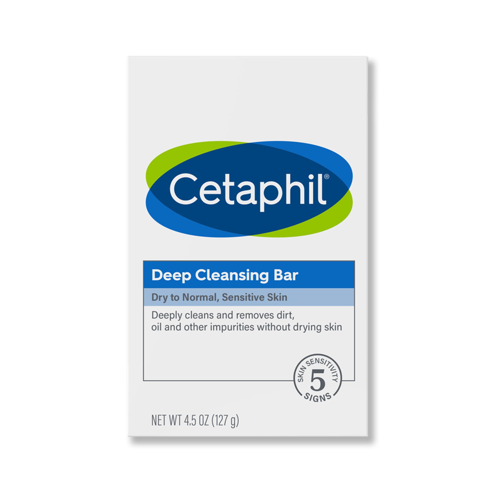 Cetaphil® Deep Cleansing Bar Dry to Normal, Sensitive Skin, Gentle Scent