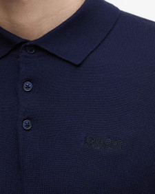 Polo Merlin in lana merino Navy