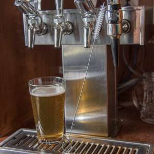 Carlisle, Spectrum, 2.50in, Dispenser Spout Brush, Polyester Bristles, White