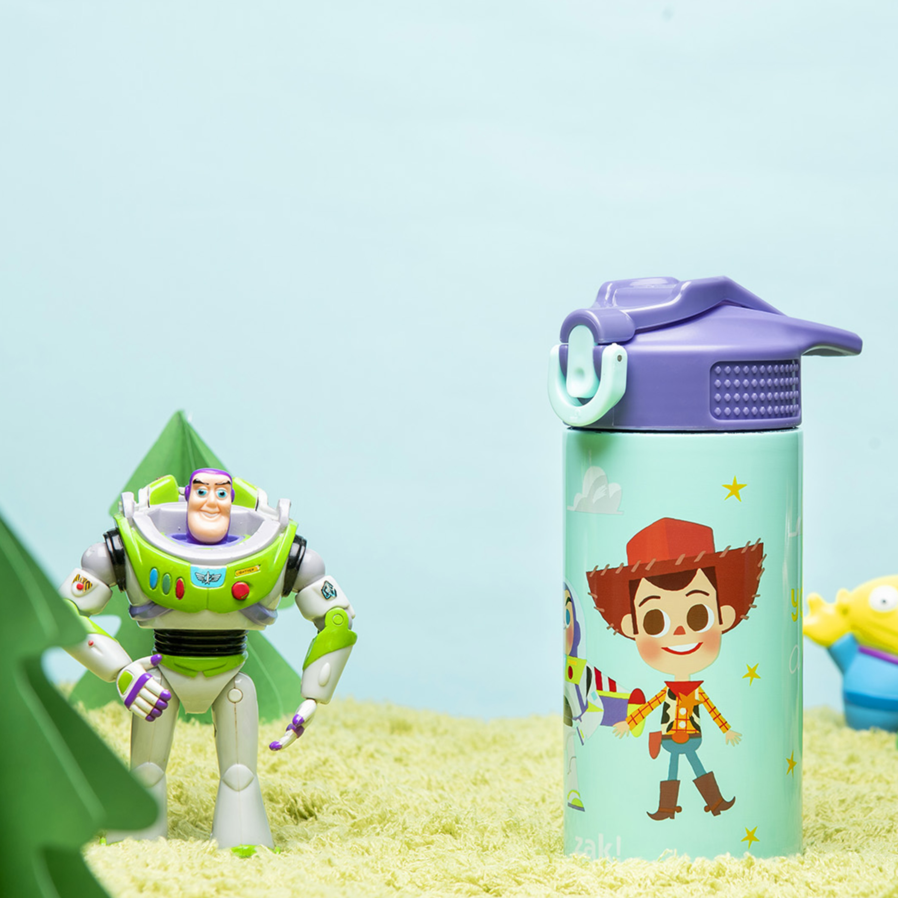 Disney and Pixar 14 ounce Stainless Steel Vacuum Insulated Water Bottle, Buzz and Woody slideshow image 7