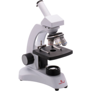 Monocular Compound Microscope, 4x, 10x, 40x Objectives, LED Illumination