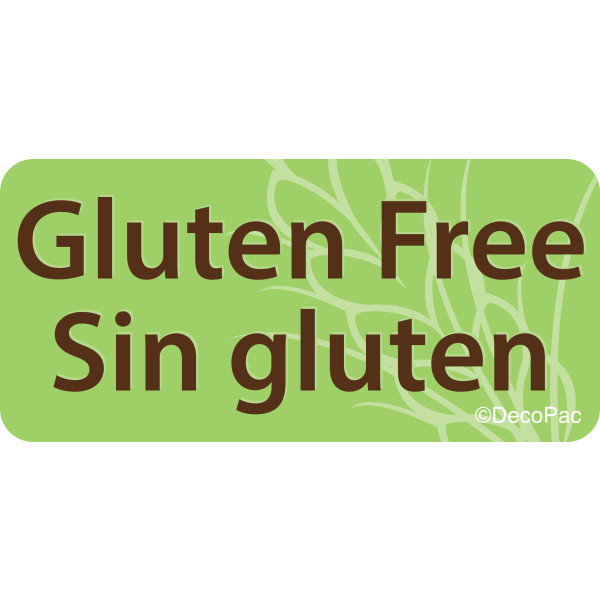 Gluten Free/Sin gluten Promotional Label