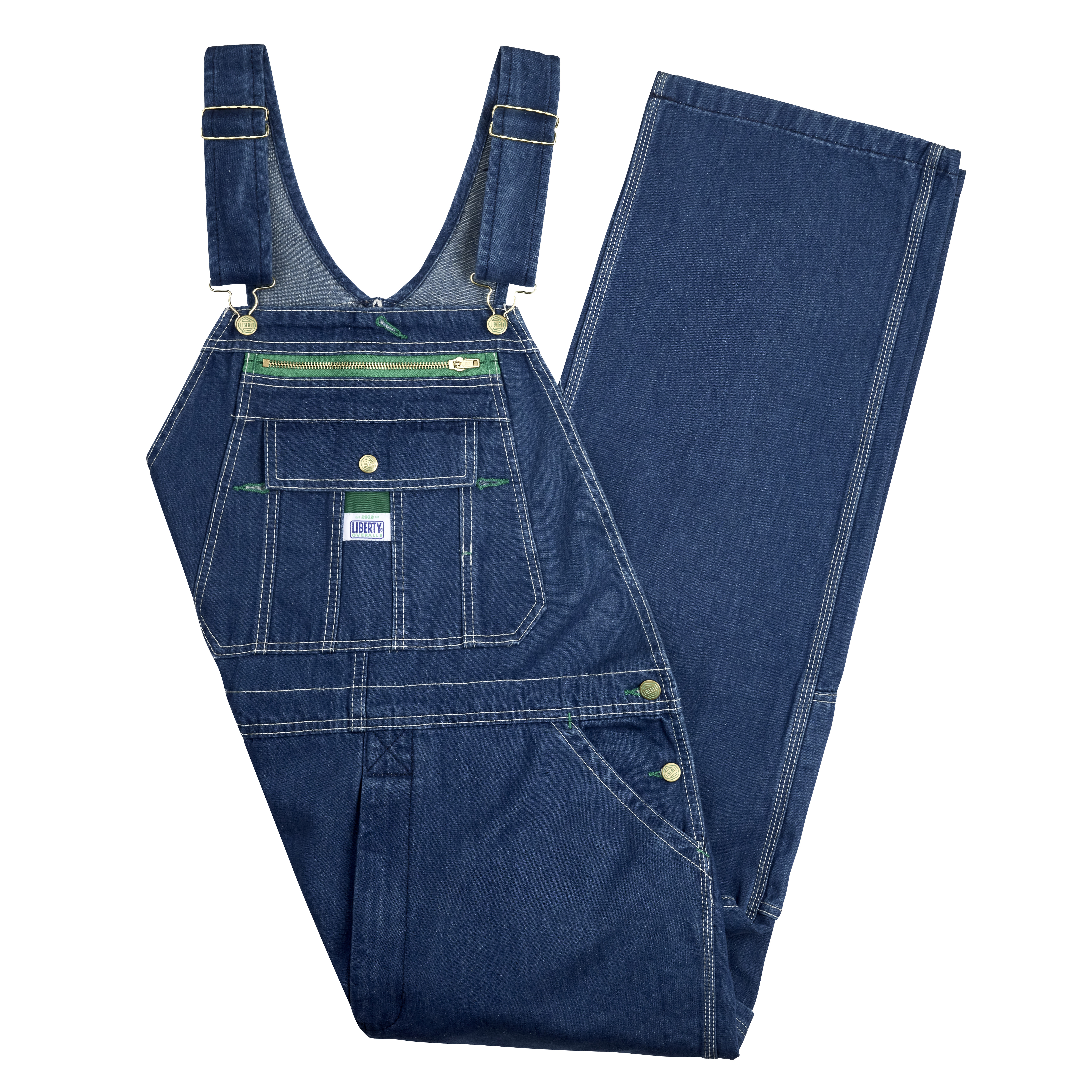 Liberty Stonewashed Denim Bib Overalls-Liberty