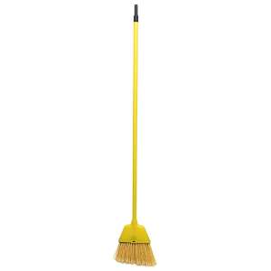 Impact, 7in, Small Angled Broom, Plastic Bristles, Yellow