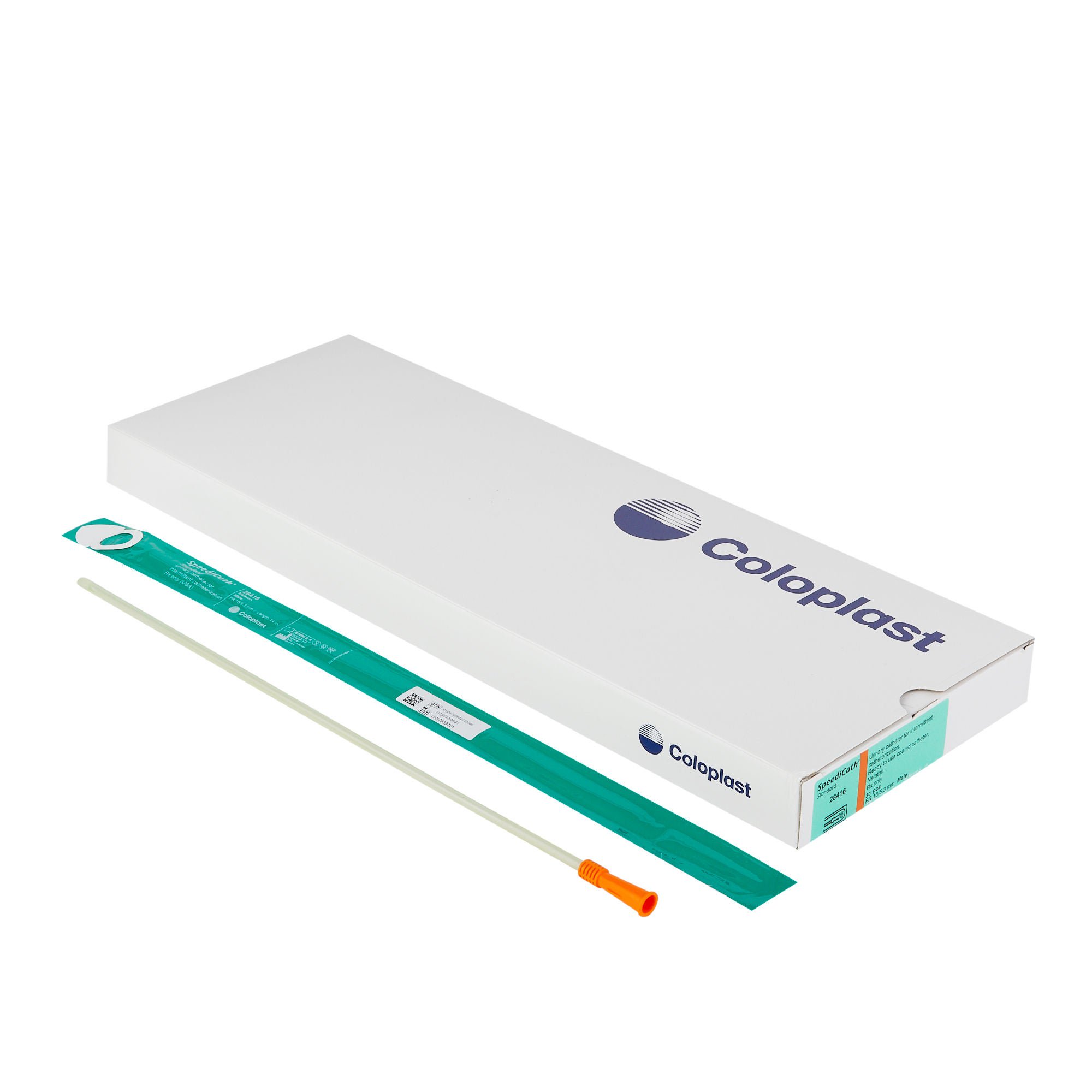 SpeediCath® Hydrophilic Male Catheter, 16 Fr, Straight Tip