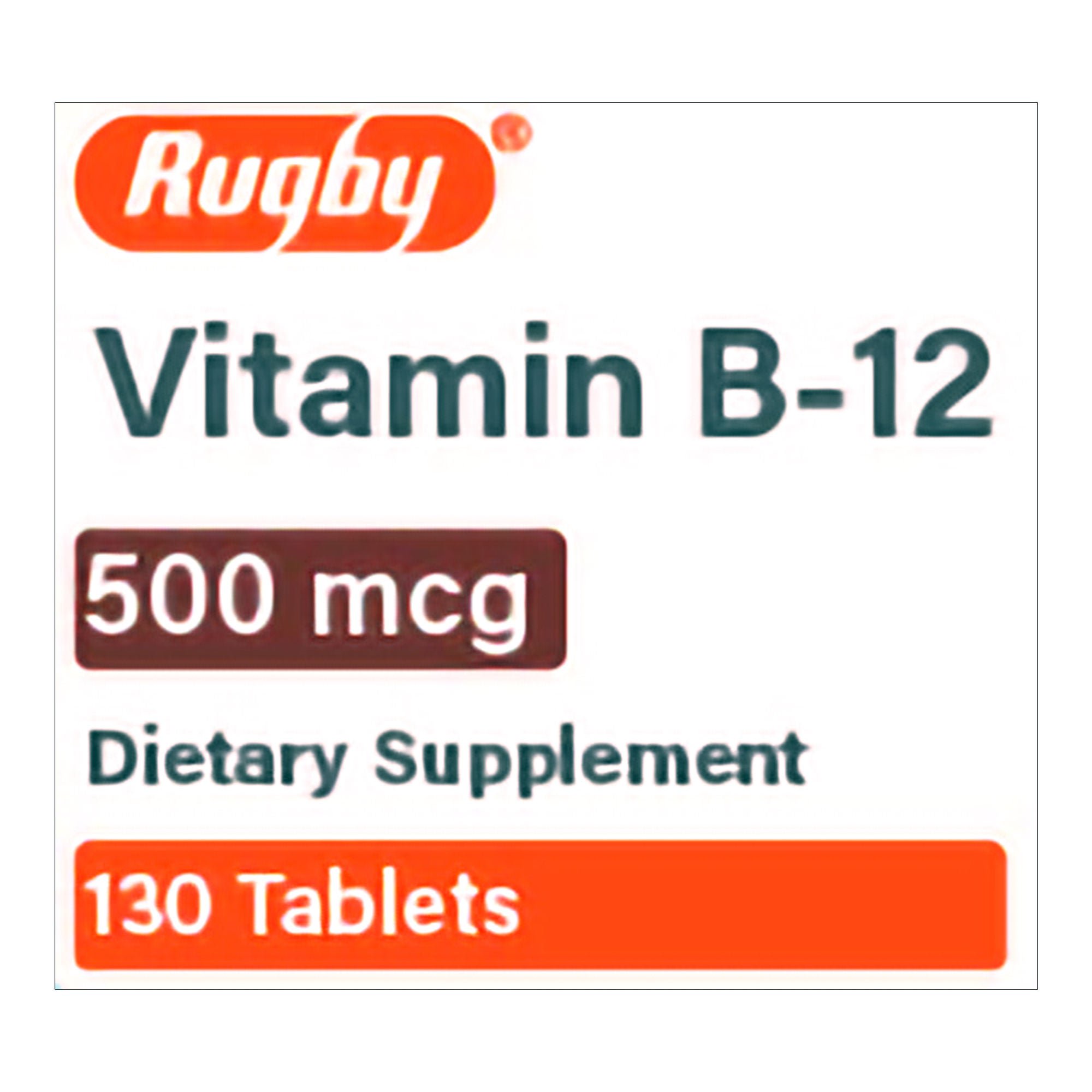 Major Pharmaceuticals VITAMIN B12, TAB 500MCG (130/BT)