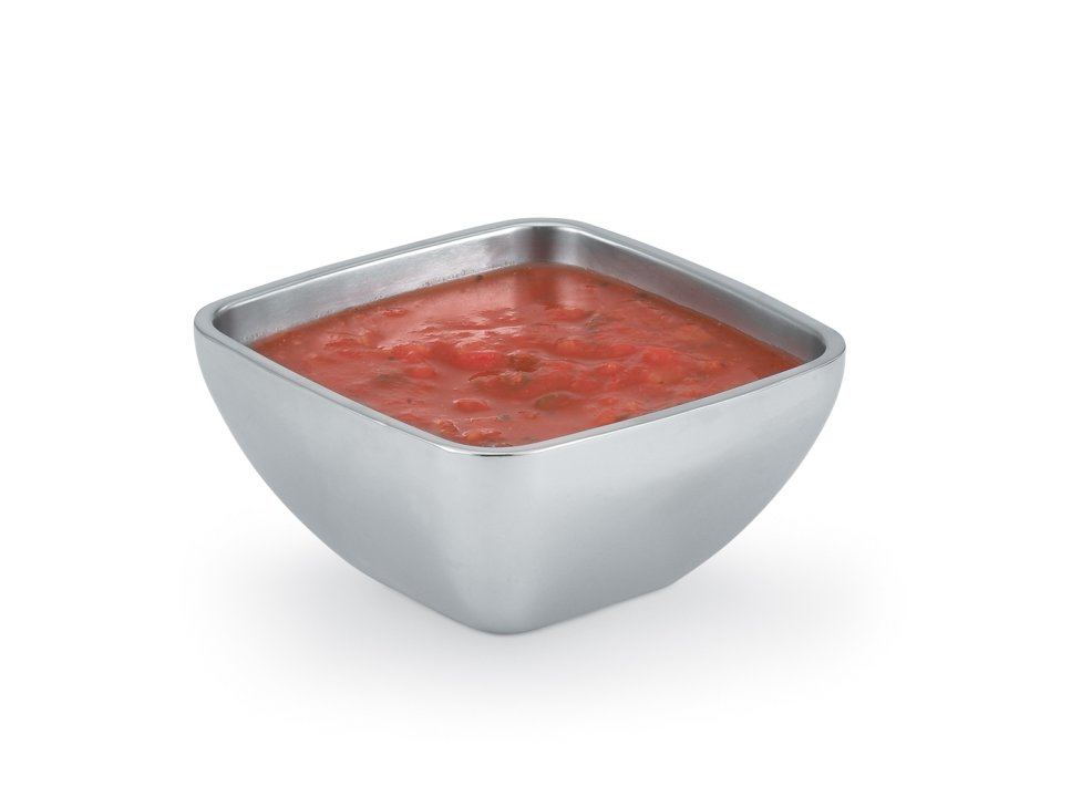 Double-Wall Square Plain Bowls