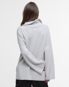 Franchesca Half-Zip Jumper Silver Cloud