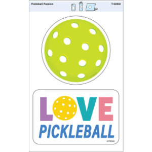 Pickleball Passion Vinyl Stickers, Pack of 2