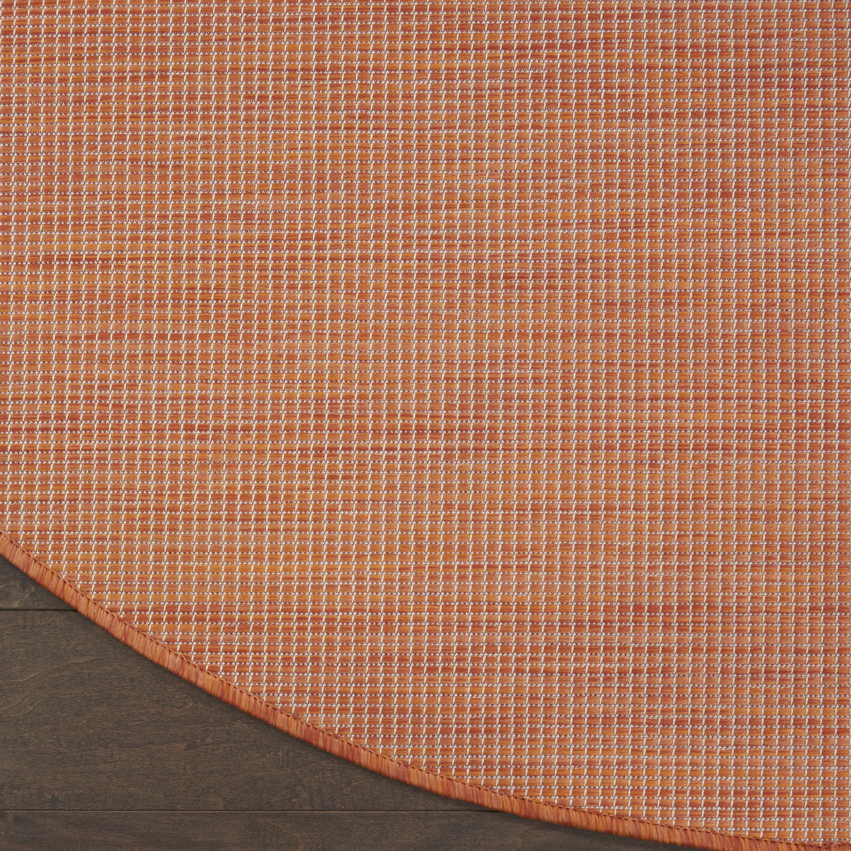 Nourison Positano 6' x Round Terracotta Modern Rug