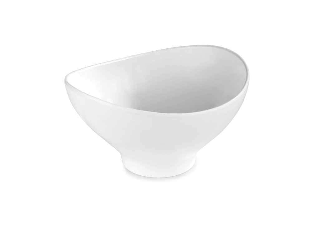 Bol ovale 29 x 16.5 cm mélamine blanc