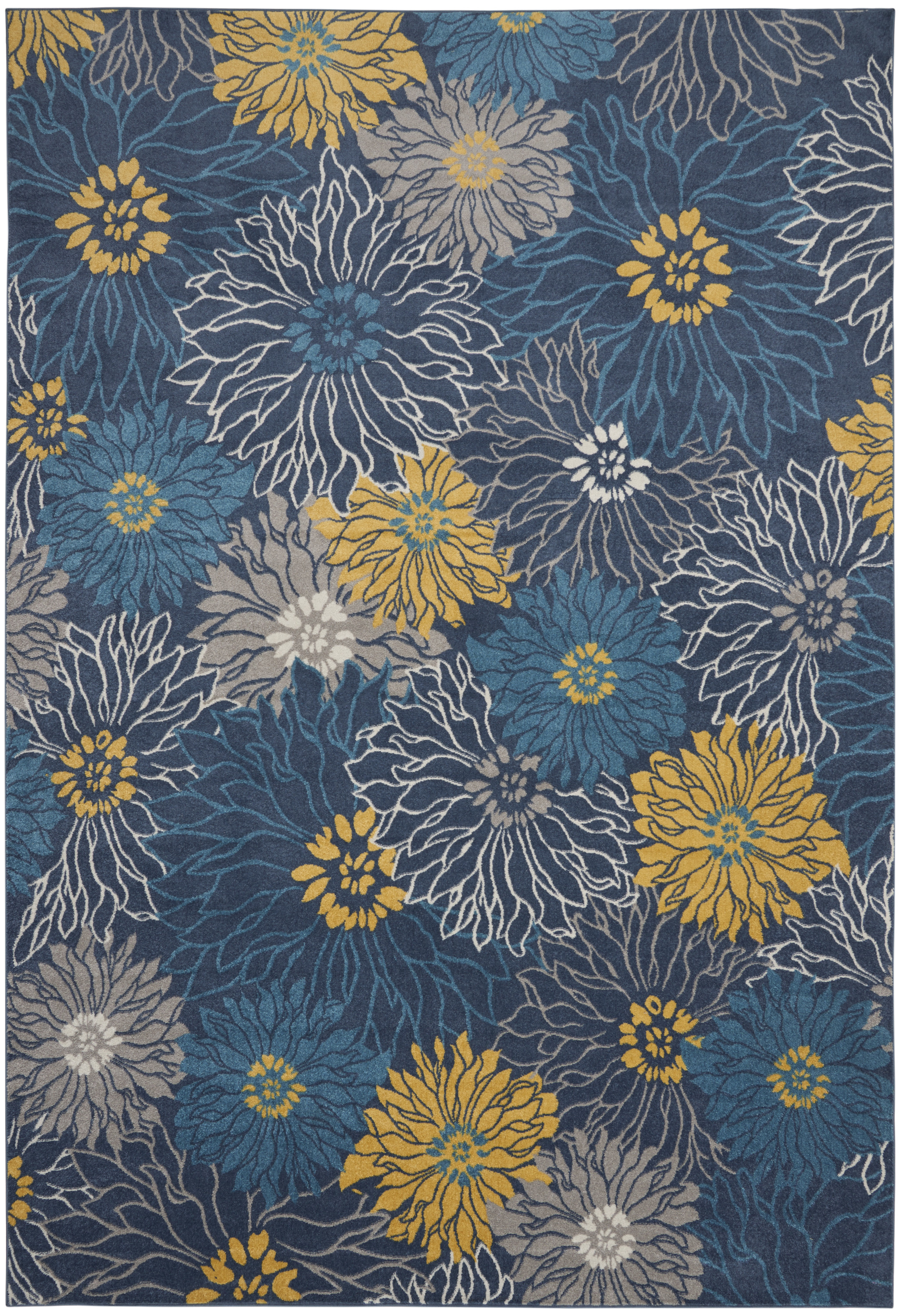 Nourison Passion 9' x 12' Blue Contemporary Indoor Rug