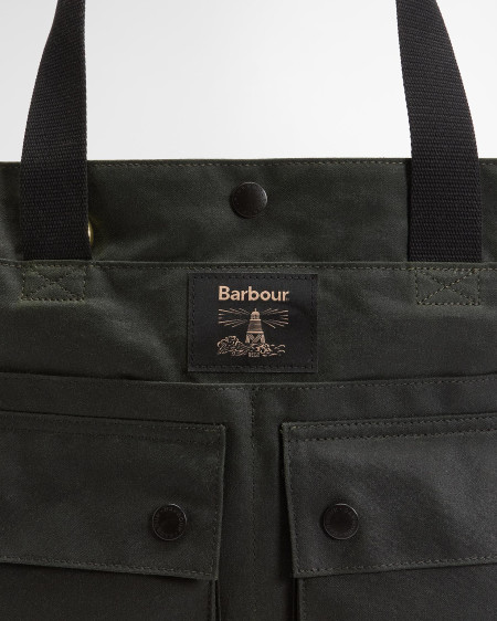 Borsa tote Field in tessuto cerato