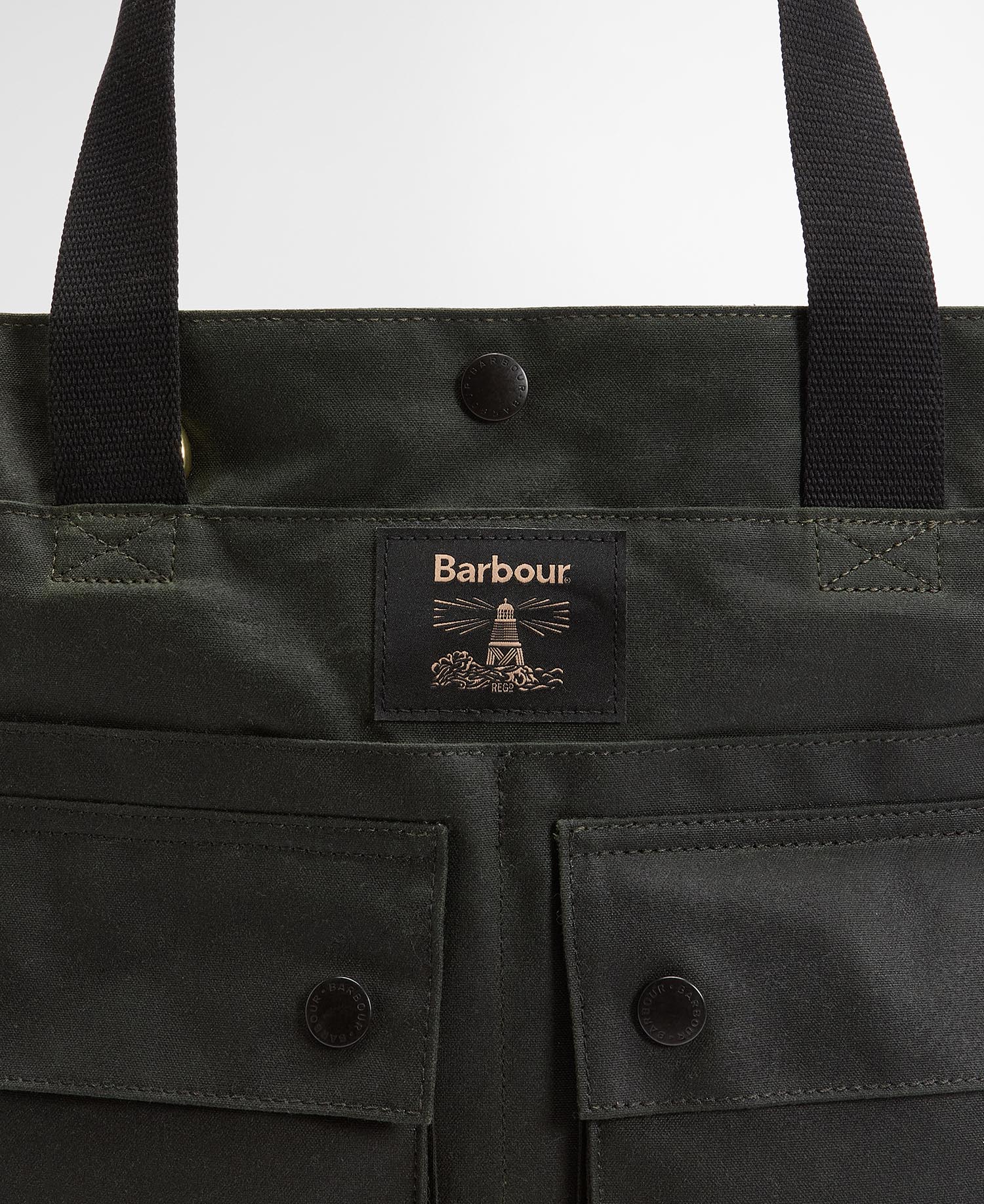 Borsa tote Field in tessuto cerato image number 4