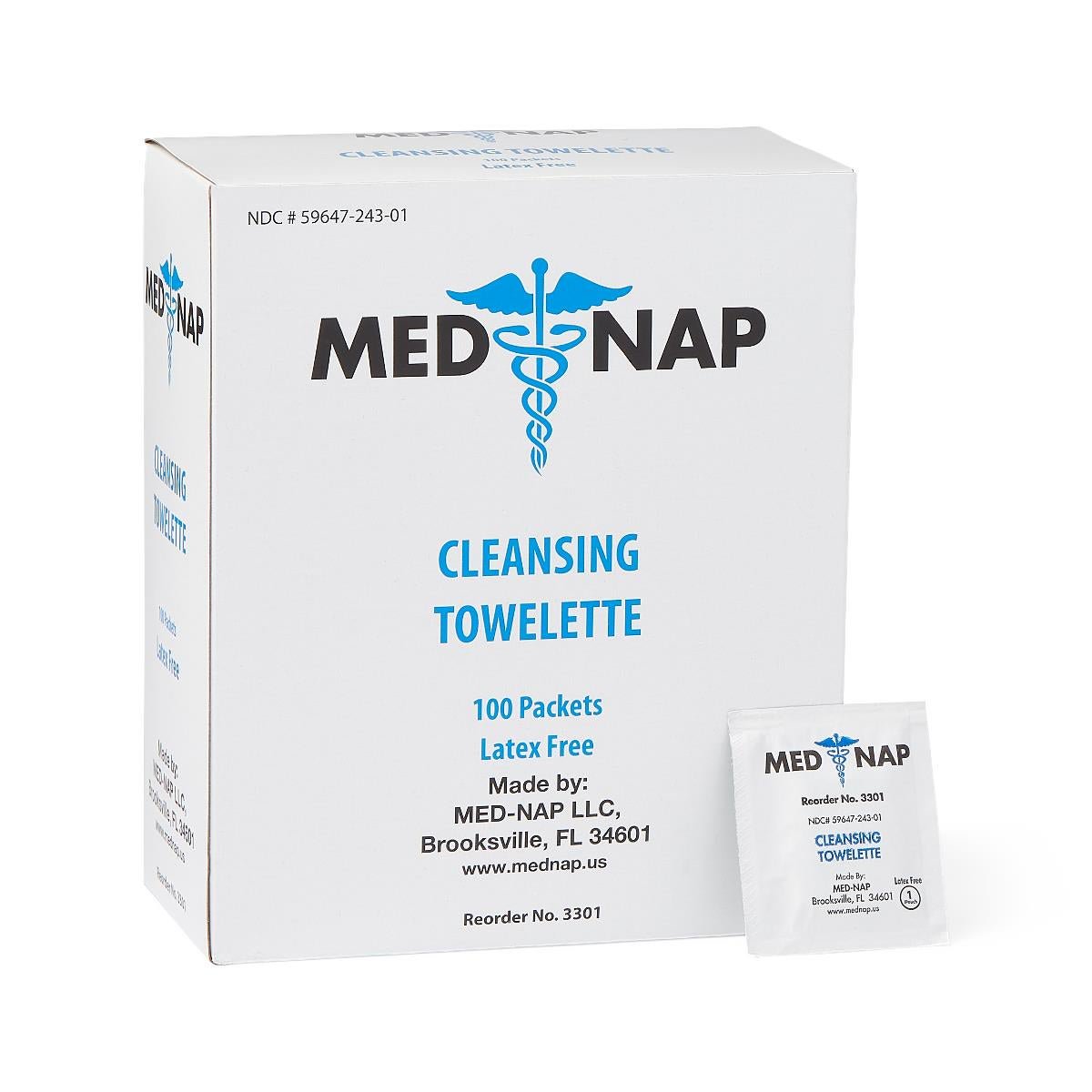 Medline TOWELETTE, ANTISEPTIC CLEANSING WET BZK (100/BX 10BX/CS)