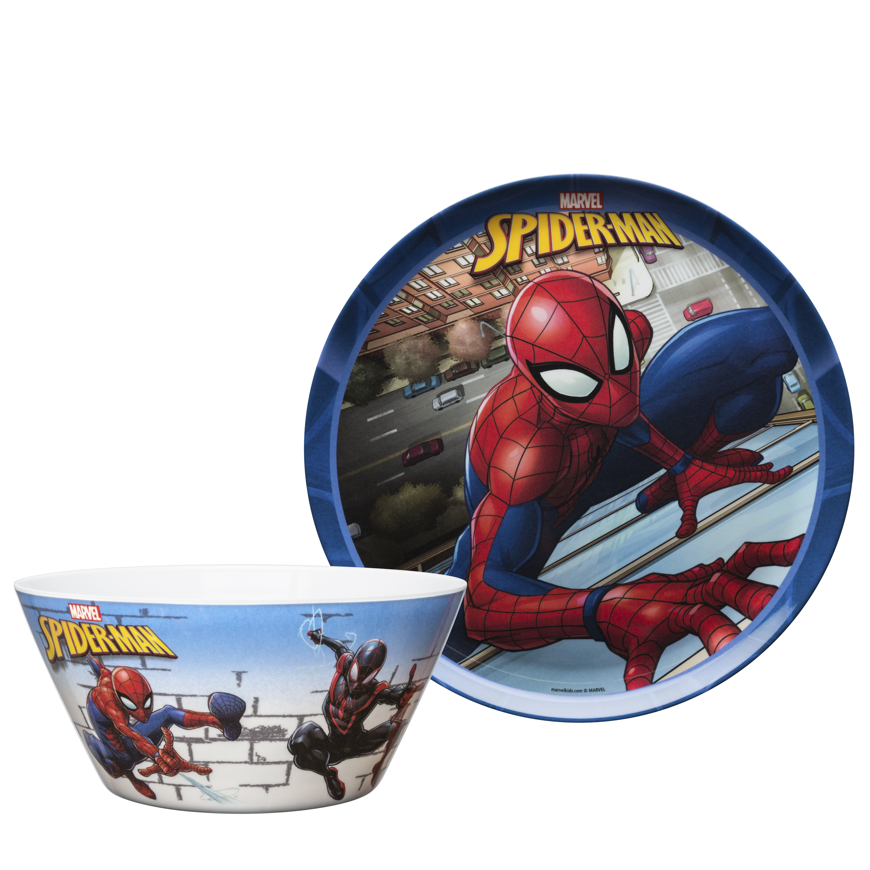 Marvel Comics Dinnerware Set, Spider-Man, 2-piece set