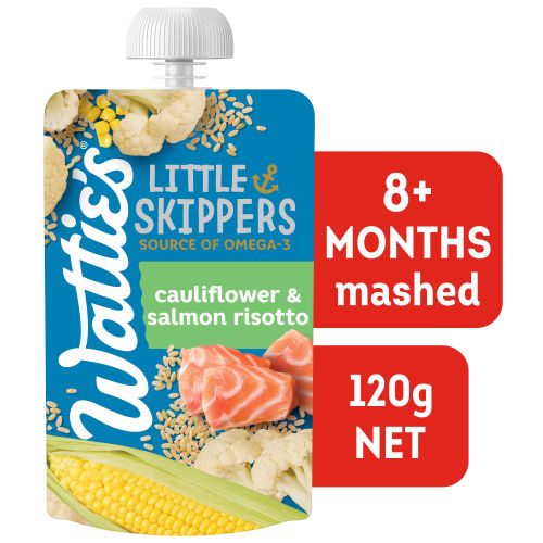  Wattie's® Little Skippers Cauliflower & Salmon Risotto 120g 8+ months 