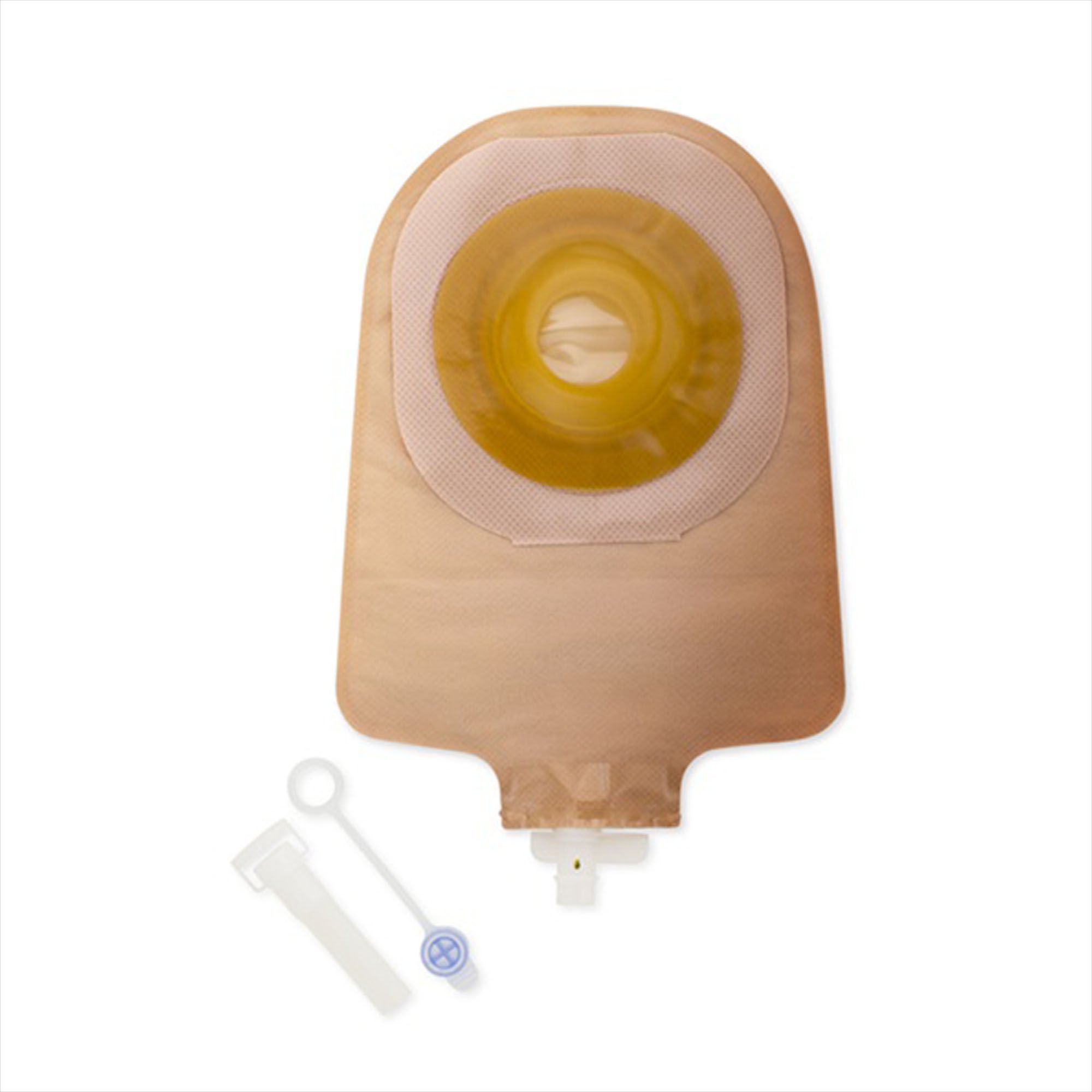 Premier™ 8492 One-Piece Beige Urostomy Pouch, Pre-cut to Fit 19 mm Stomas