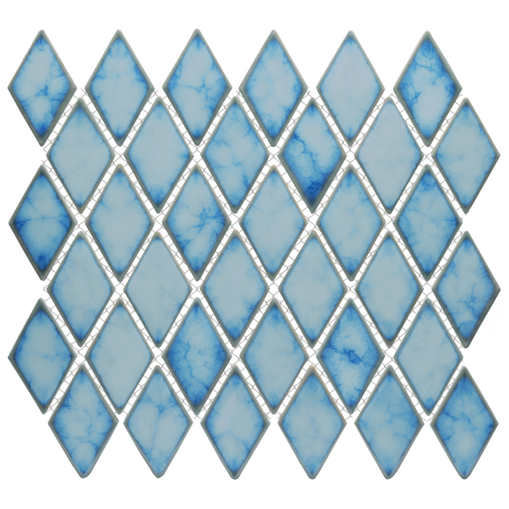 Hudson Kite Marine 10-1/8 in. x 11-3/4 in. Porcelain Mosaic Tile
