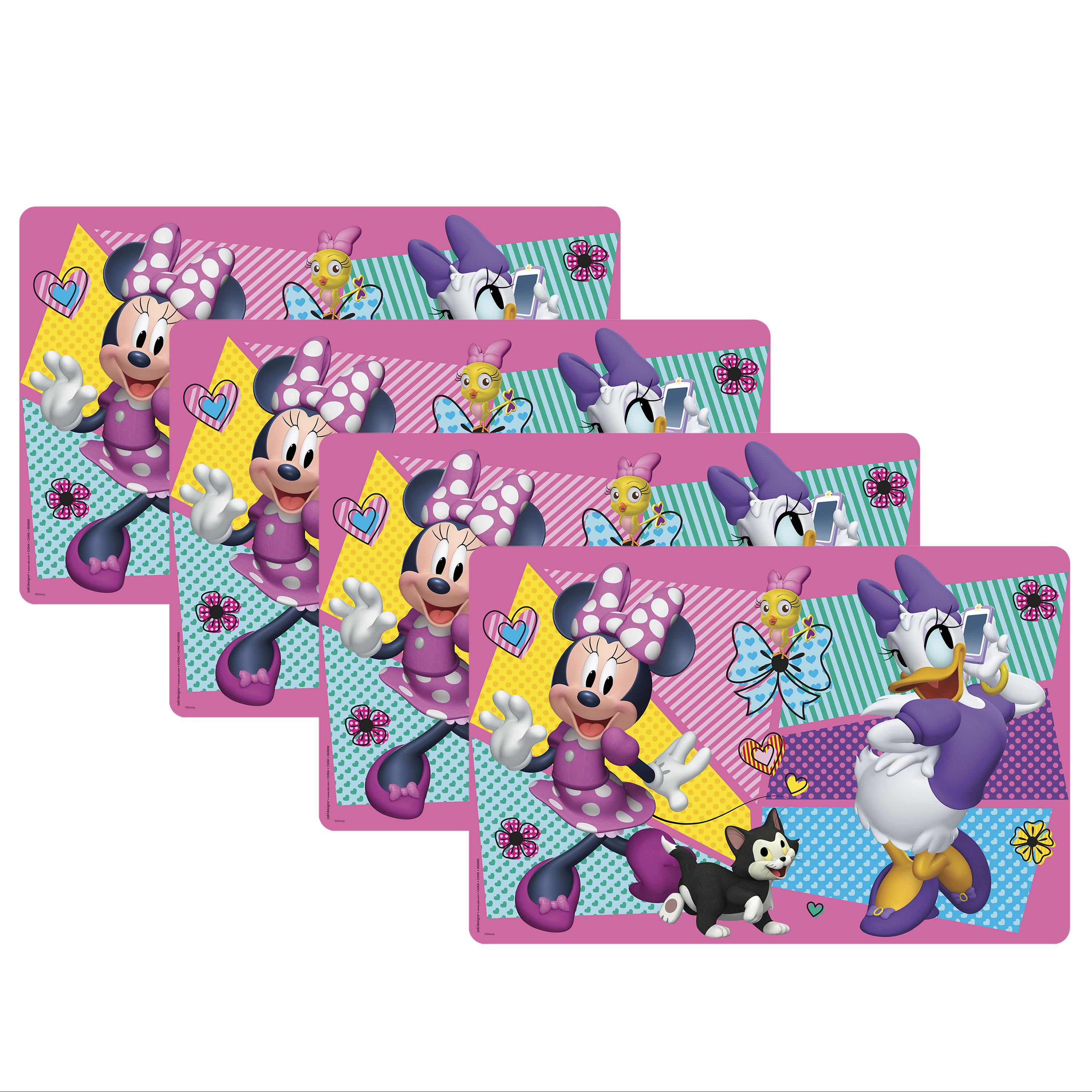 Disney Kid’s Placemat, Minnie Mouse, 4-piece set slideshow image 1 Disney Kid’s Placemat, Minnie Mouse, 4-piece set slideshow image 1