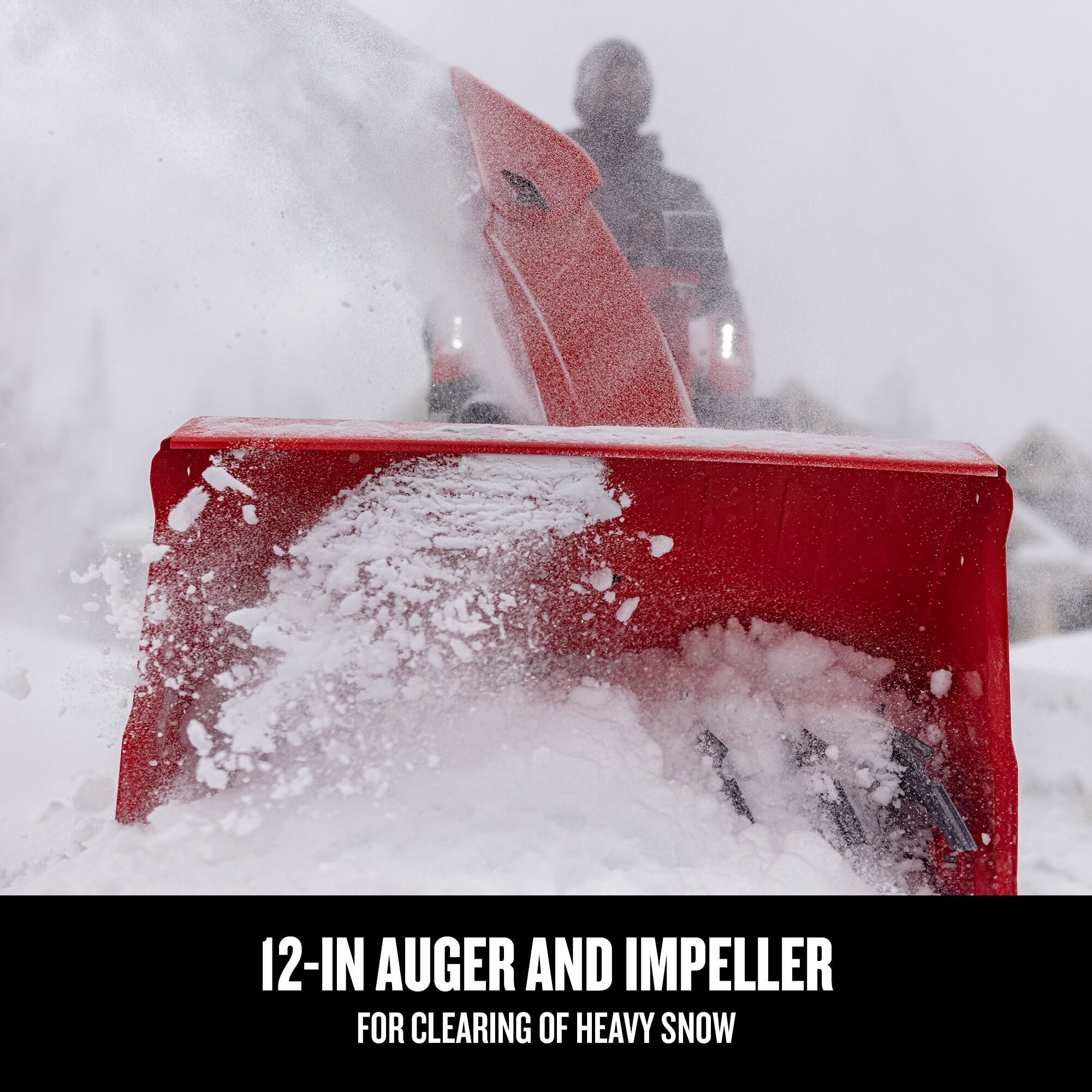CRAFTSMAN 30-in. 357-cc Two-Stage Gas Snow Blower focused in on auger and impeller