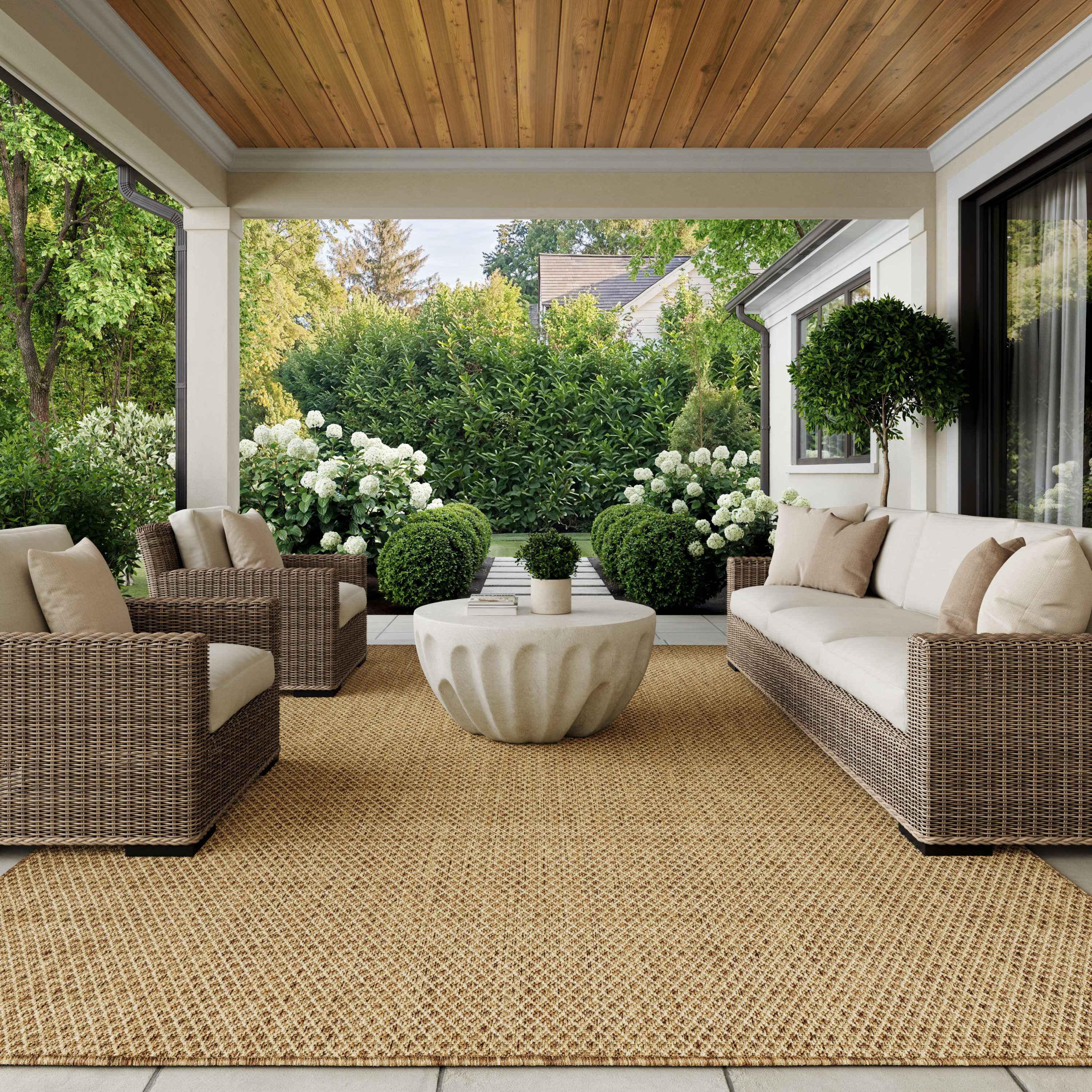 Nourison Courtyard 8' x 10' Jute Modern Rug