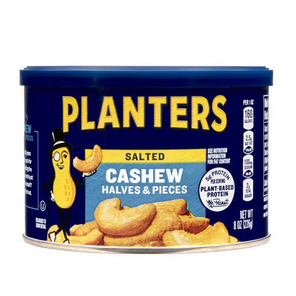 PLANTERS(r) Cashews Halves & Pieces 12/8oz . C1CB - Front Center Inner Pack (Hi Res)