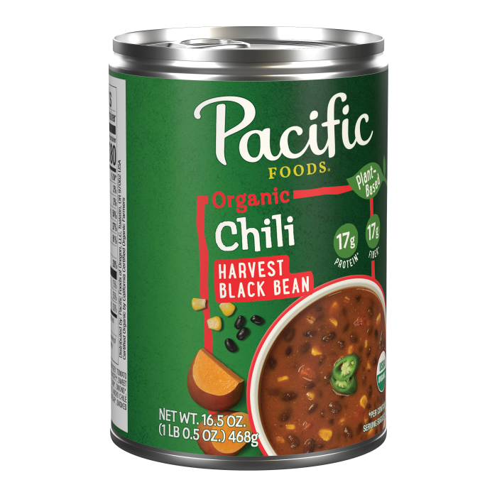 Organic PlantBased Harvest Black Bean Chili Pacific Foods