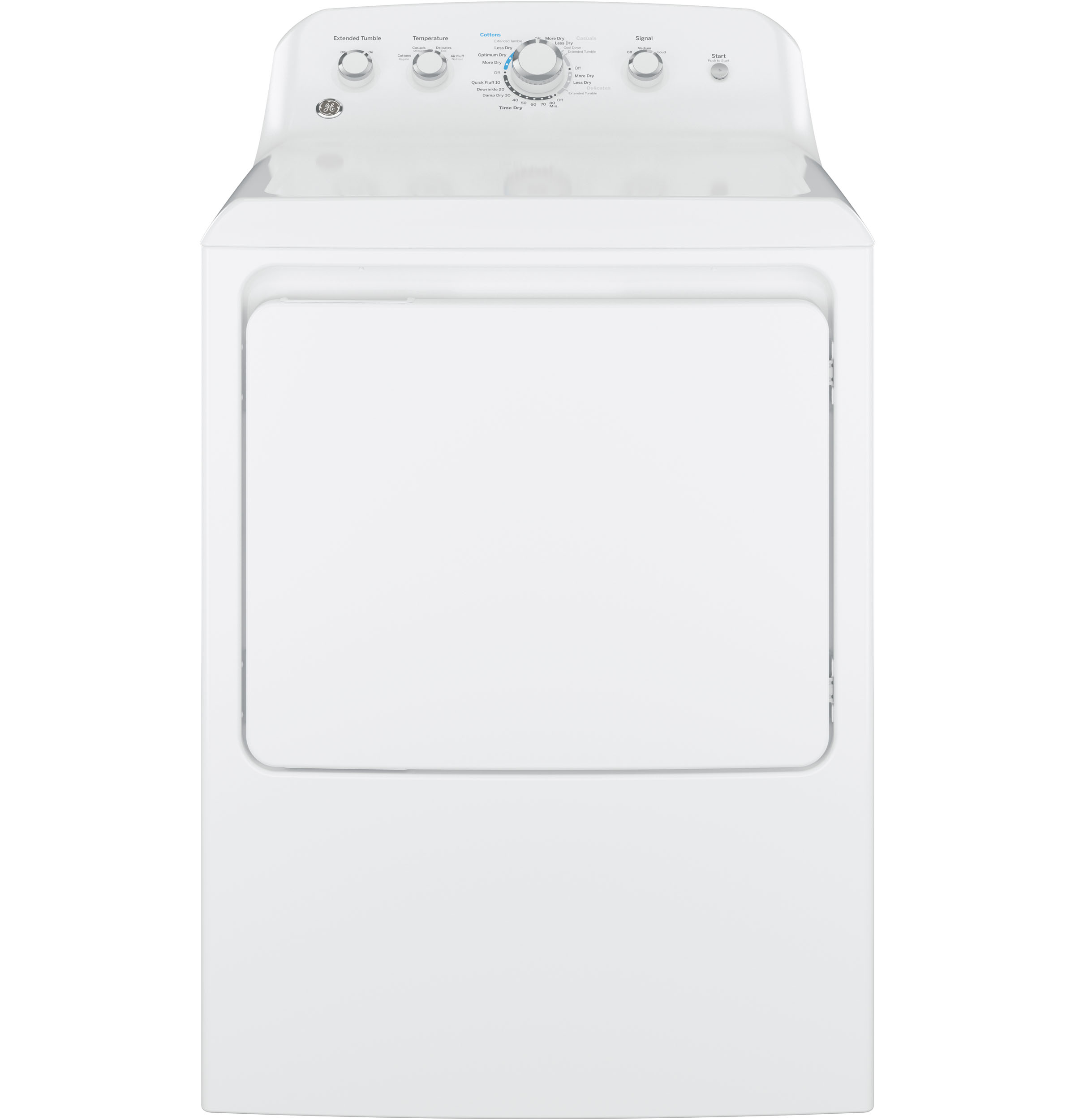 GE® 6.2 cu. ft. Capacity aluminized alloy drum Gas Dryer