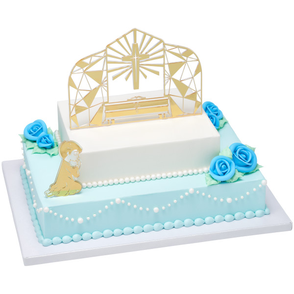Sugarfair™ Party Blue Medium Classic Sugar Rose Decorations
