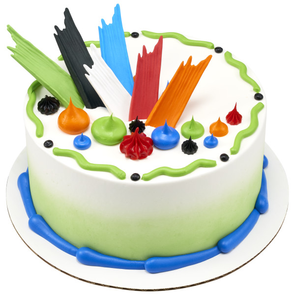 Primary Brushstrokes Sweet Décor® Edible Decorations