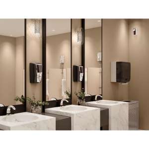 Rubbermaid Commercial, AutoFaucet, Milano, 8" Center Set, Polished Chrome, Kit 1