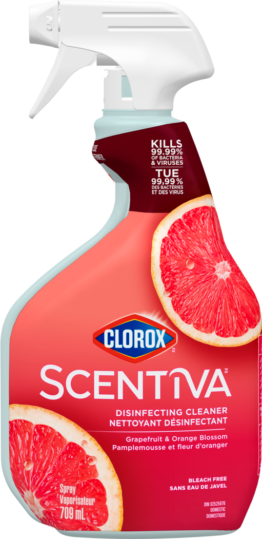 Scentiva™ Disinfecting Cleaner, Grapefruit & Orange Blossom, 709mL