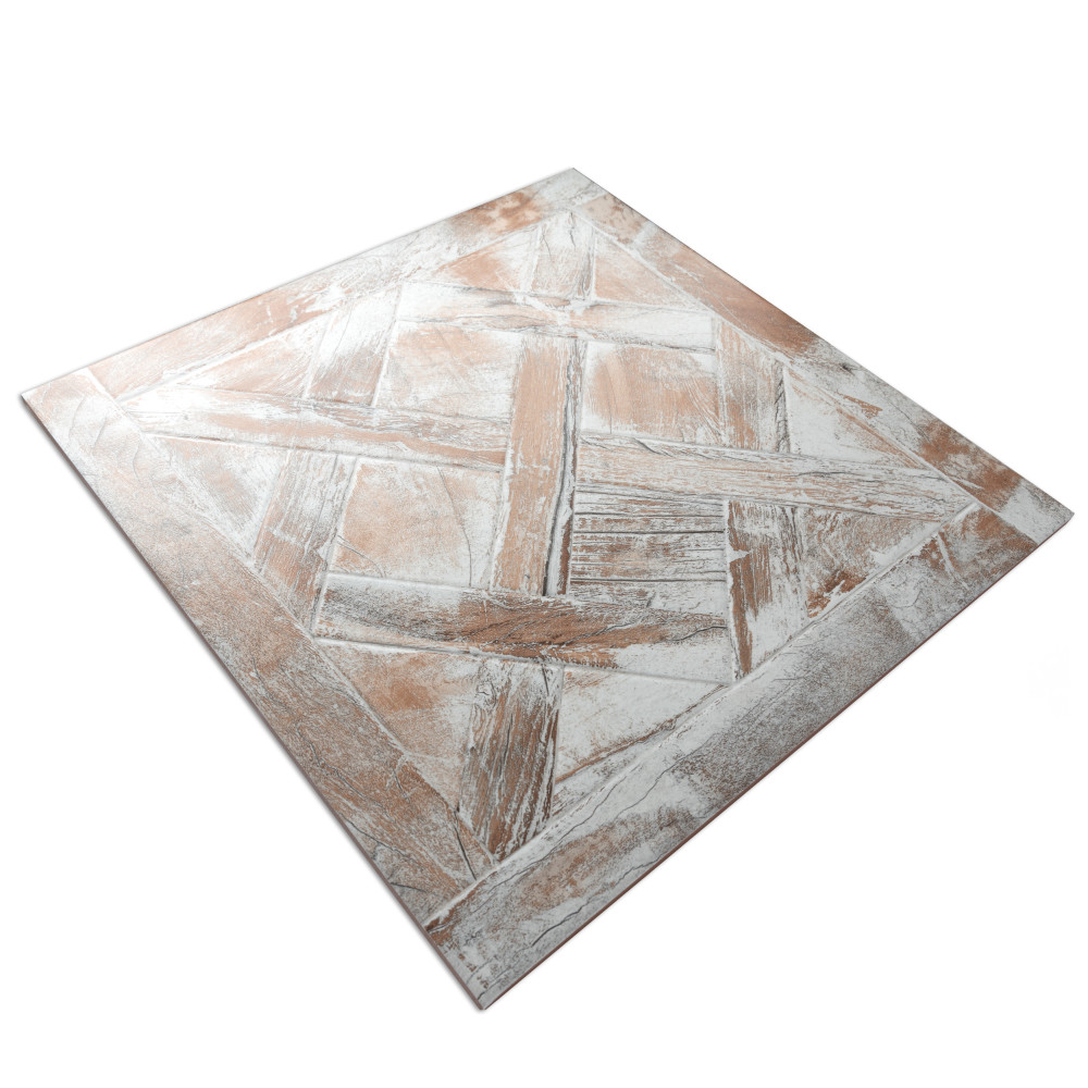 Sample – Kings Forest Lattice White Ceramic Floor and Wall Tile