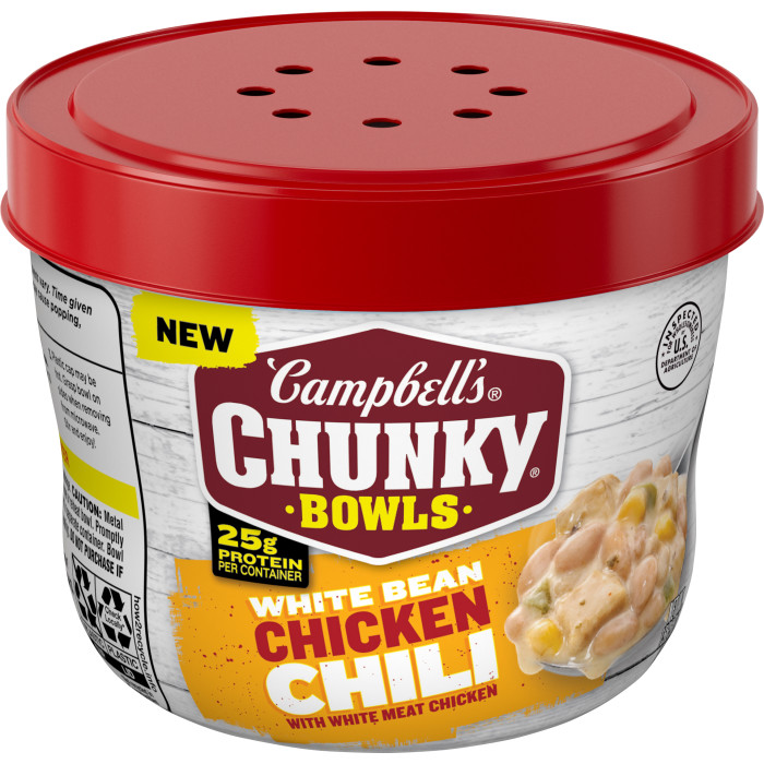 White Bean Chicken Chili Microwavable Bowl