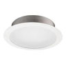 Flat Lens Trim, 6 in.Vertical,White, 7-5/8 in O.D.