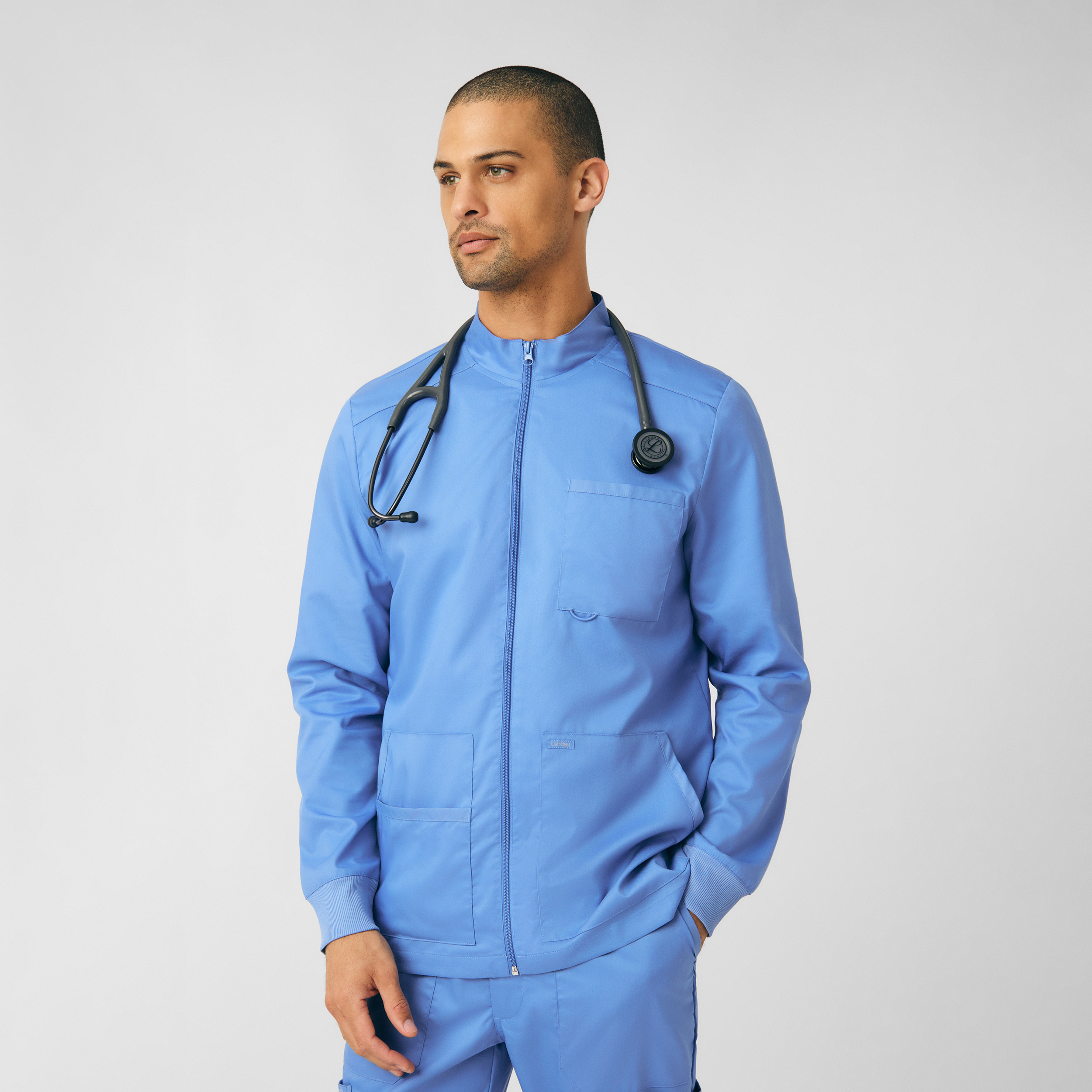 Landau ProFlex Men&#39;s 4&#45;Pocket Scrub Jacket-Landau