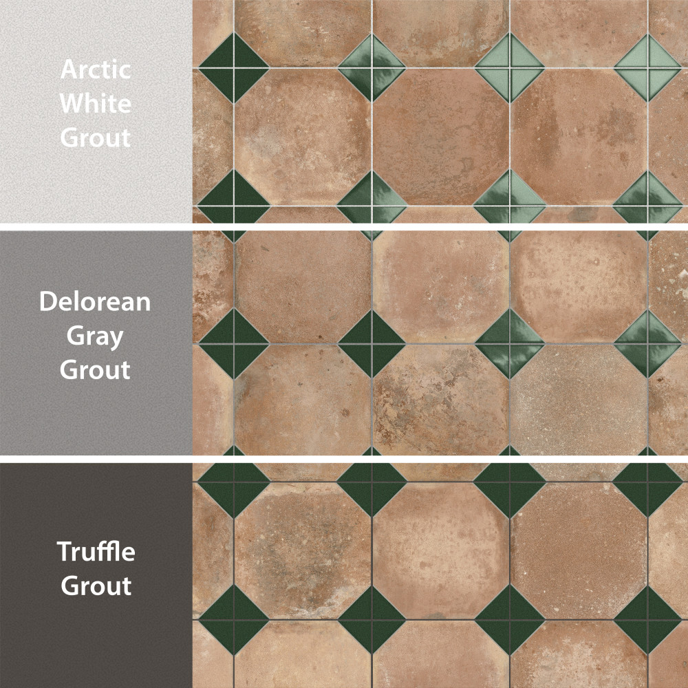 Kings Nonna with Spruce Corner 17-7/8 in. x 17-7/8 in. Porcelain Floor and Wall Tile