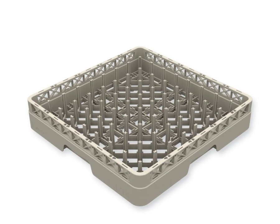 Flap Rack plate and tray rack full size polypropylene in beige