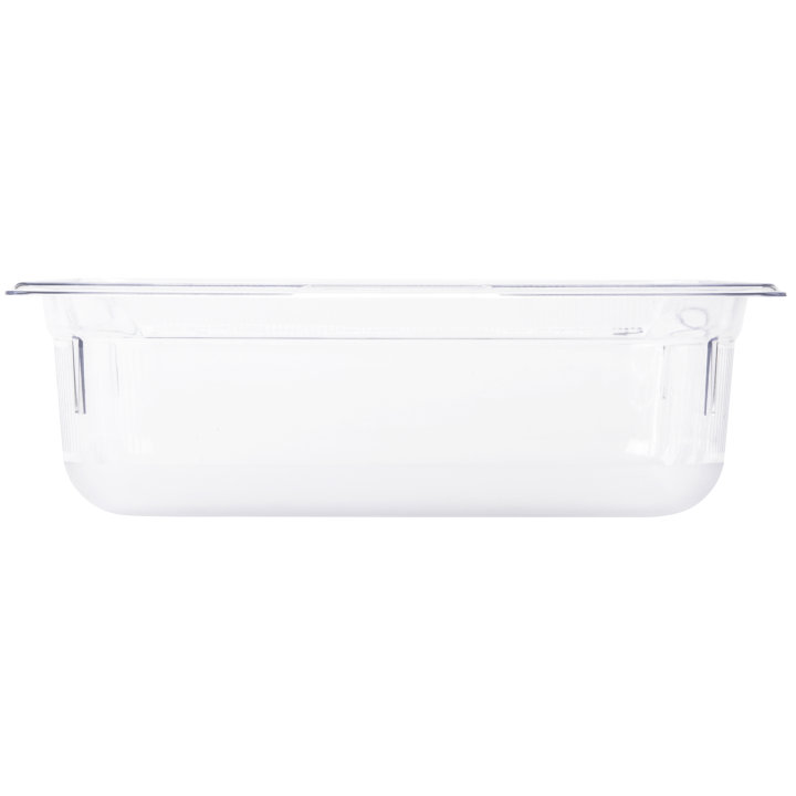 Half-size 4-inch-deep Super Pan® clear low-temperature plastic pan