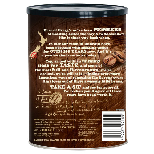  Gregg's® Red Ribbon Roast Powdered Instant Coffee Tin 500g 